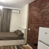 Просторную студию в Батуми — studio couch, sliding door (photo 4)
