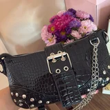 Черная стильная сумочка — purse, muzzle (photo 2)