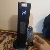 Напольный керамический тепловентилятор колонного типа с пультом — remote control (photo 1)