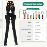 Обжимные клещи для ГМЛ/наконечников KL-16DK — screwdriver, tripod, carpenter's kit (photo 1)