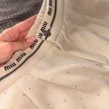 Штаны со стразиками Miu Miu — sandbar (photo 4)