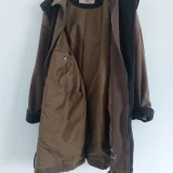 Женское пальто-куртка с капюшоном, 70% шерсть — trench coat (photo 5)