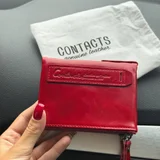 Женский кошелёк Contact бордовый + Мужской кошелёк Cosmo — wallet, purse (photo 1)