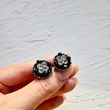 Серьги-пусеты "Классика" — loggerhead, hair slide (photo 3)