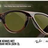 Солнцезащитные очки Ray Ban Aviator Meta Gen 3 — sunglass, sunglasses (photo 1)