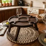 Менажница для закусок и 4 бокалов вина — frying pan, wok (photo 4)