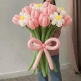 Большие цветы из воздушных шаров — hair slide, rubber eraser (photo 2)