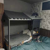 Кровать «Домик» с матрасом — four-poster, desk (photo 2)