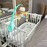 Детская кроватка с маятником и матрасиком — crib, cradle (photo 2)
