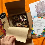 Деревянные пазлы Енот 205 деталей — jigsaw puzzle, envelope, printer (photo 1)