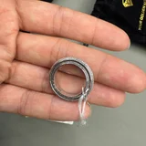 Золотые обручальные кольца с бриллиантами, белое золото 585 пробы — thunder snake, loupe (photo 5)