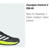 Кроссовки Adidas CourtJam Control 3 — sandal, running shoe (photo 1)