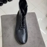 Чёрные кожаные ботинки в стиле Dr. Martens (photo 7)