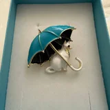 Брошь в коробке — umbrella, safety pin (photo 2)