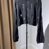 Комплект одежды: свитшот, кардиган, тренч — breastplate, trench coat (photo 4)