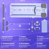Доска-тренажёр для пилатеса Pilates Reformer Board — digital clock (photo 4)