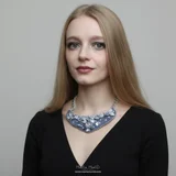 Колье Silver Rose ручной работы — wig, suit (photo 2)