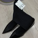Ботильоны Zara ankle sock boots 38 размер — Loafer (photo 4)