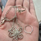 Браслет на ногу и колечки — chain, necklace (photo 5)