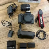 Canon EOS 7D с аксессуарами — reflex camera, radio (photo 1)