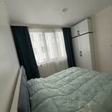 Квартира 1+1, 40 кв.м — four-poster, sliding door, quilt (photo 1)