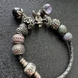 Набор Pandora кольцо и серьги с дымчатым топазом — necklace (photo 2)
