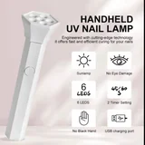 Набор для маникюра: типсы, формы, лампа, блестки и стемпинг — remote control, packet, lotion (photo 5)