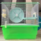 Клетка для хомяка с поилкой, трубой и колесом — electric fan (photo 1)
