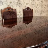 Раздвижной обеденный стол из натурального дерева и 6 стульев — pencil sharpener (photo 3)