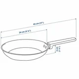 Комплект сковородок IKEA MIDDAGSMAT 2 шт с крышкой — modem, measuring cup (photo 3)