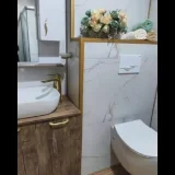 Просторная квартира в Батуми — washbasin, toilet seat (photo 3)