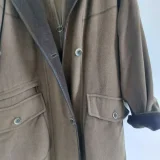 Женское пальто-куртка с капюшоном, 70% шерсть — trench coat (photo 3)
