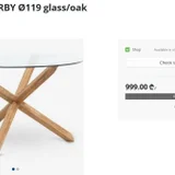 Обеденный стеклянный стол Jysk — folding chair (photo 2)