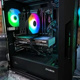 Игровой ПК Intel Core i5-12400F / RTX 4060 / 16GB / SSD 1TB / HDD 2TB с подарками — loudspeaker, desktop computer (photo 1)