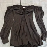 Юбка Zara голубая шелковая (photo 6)