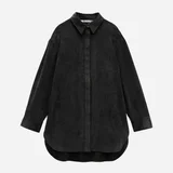 Вельветовая рубашка Zara — cloak, poncho, velvet (photo 1)