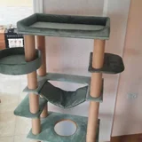 Изготовление высоких комплексов для кошек на заказ — dumbbell (photo 1)