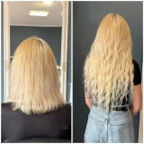 Наращивание биопротеиновых волос на микрокапсулы — wig (photo 2)