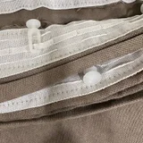 Комплект штор микровелюр тауп 222x145 см — nipple (photo 1)