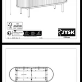 ТВ тумба JYSK LYNGVIG 160 см — shopping cart, digital clock, dishwasher (photo 4)