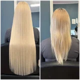 Наращивание биопротеиновых волос на микрокапсулы — wig (photo 5)