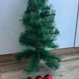 Новогодняя ёлка 80 см с украшениями — feather boa (photo 1)