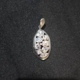 Винтажная серебряная подвеска — bolo tie, necklace (photo 1)