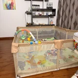 Манеж 180x150 с ковриком — bassinet, crib, cradle (photo 1)