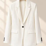 Белый классический жакет пиджак — lab coat, trench coat, suit (photo 2)