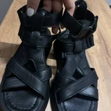 Босоножки кожаные 38 размера — knee pad, sandal (photo 1)