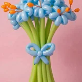 Большие цветы из воздушных шаров — hair slide (photo 2)