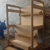 Полка для книг и игрушек — bookcase, rocking chair (photo 2)