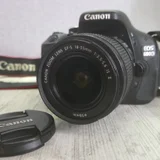 Фотоаппарат Canon EOS 600D с объективом 18-55mm и аксессуарами — reflex camera, lens cap (photo 1)