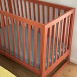 Детская кроватка из массива бука с матрасом — crib, cradle (photo 2)